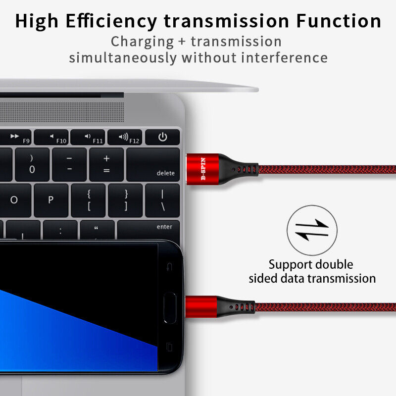 USB to Type C Charger 5A Fast Charging Data Cable for Samsung Huawei iPhone 17 16 15 Series