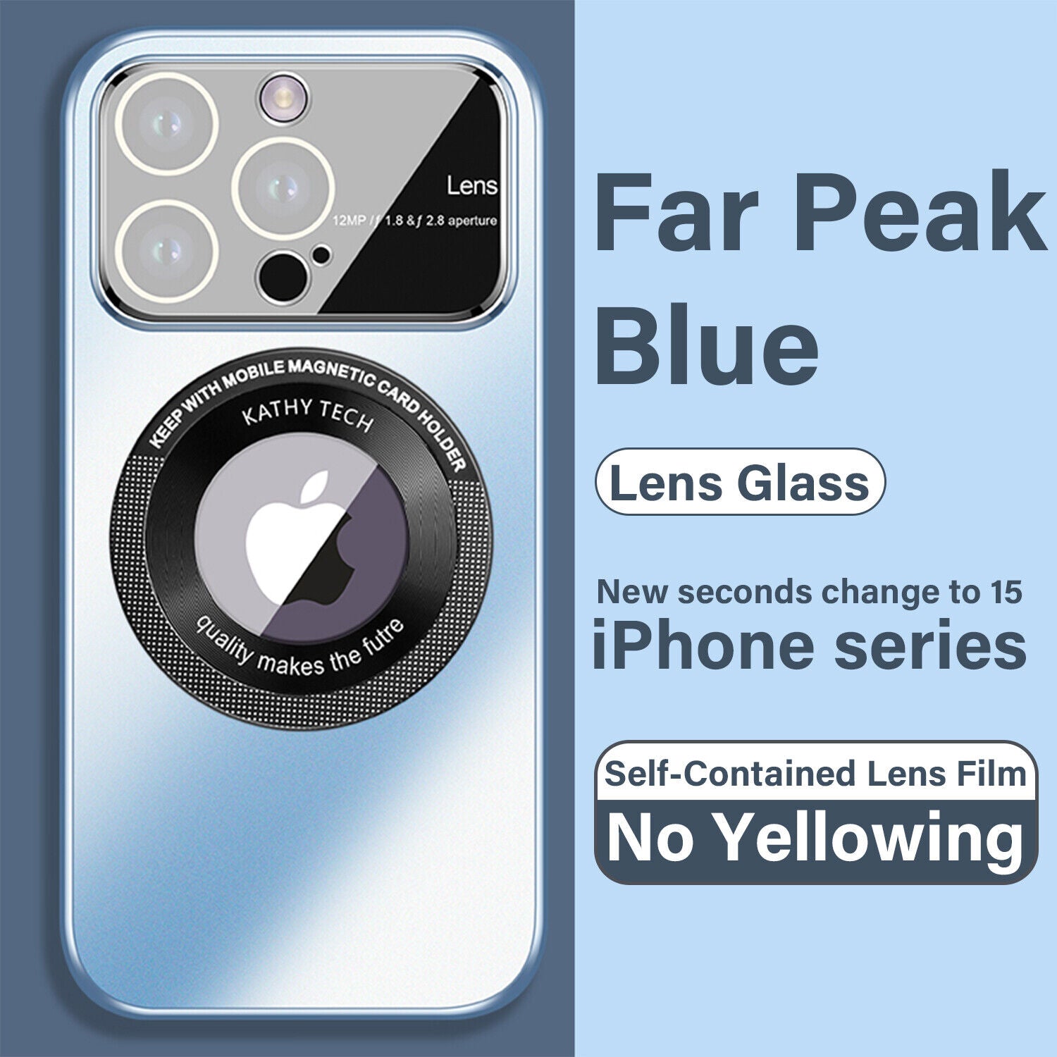 Magnetic magsafe Large Window Mirror Case For iphone 14 13 12 11 Pro Max - Mobile Accessories Shop B-SPIN