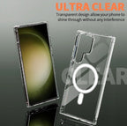 For Samsung Galaxy S26 S25 S24 Ultra FE Clear Shockproof Magnetic MagSafe Cover