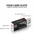 All In One Aluminium Multi Card Reader SDHC SDXC Micro SD Memory Stick 2.0 Flash