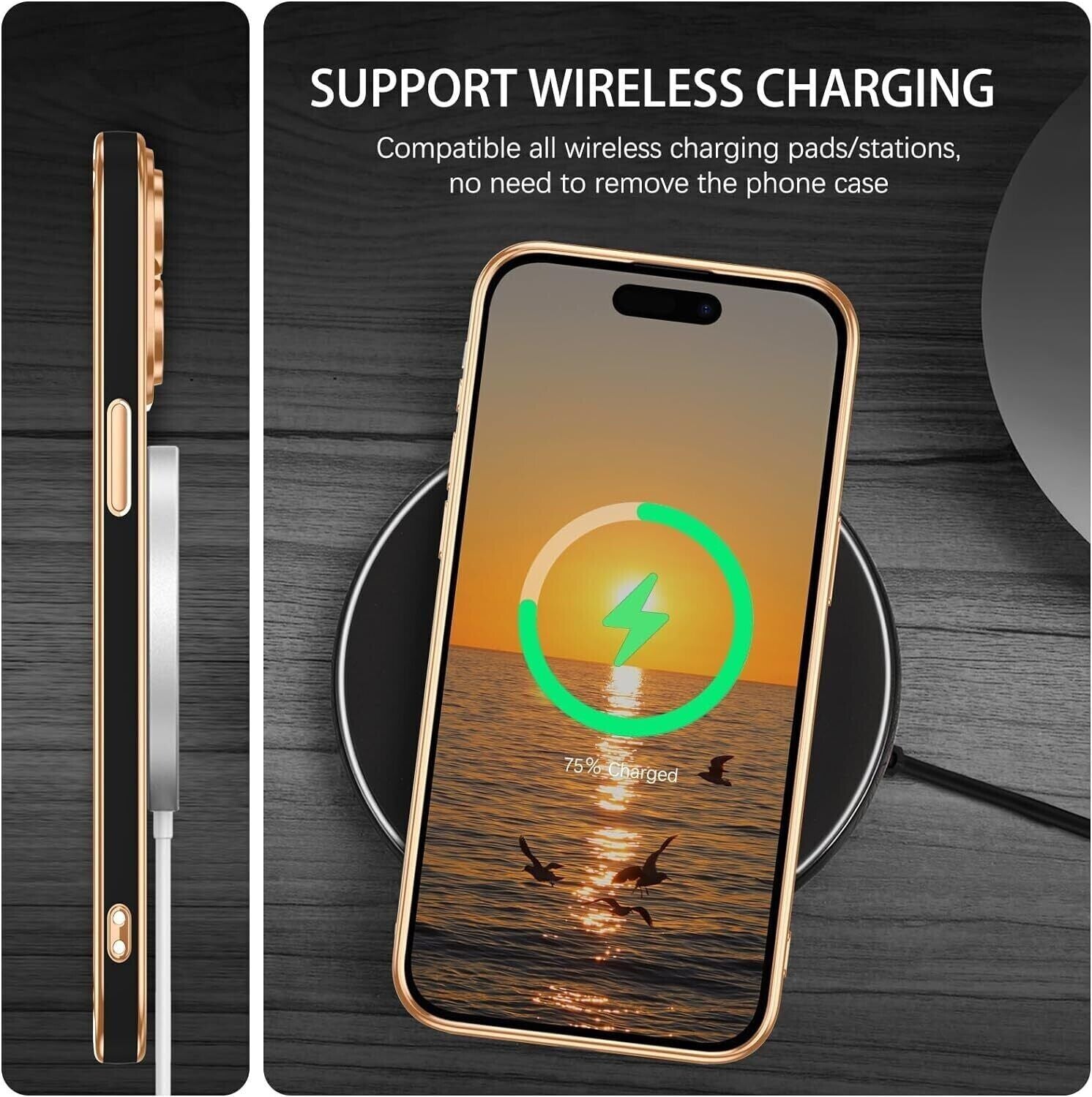 Shockproof  Plating  Magnetic Case For iPhone 16 15 14 13 12 11 Pro Max Plus