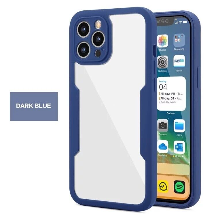 360 Full Body protection Screen Case For iPhone 14 Pro Max 13 12 11 XR X XS Max