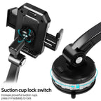 Universal Car Phone Holder Suction Cup Dashboard Phone Holder, Windscreen Phone Holder for IPhone 15 14 13 12 Samsung and Trucks