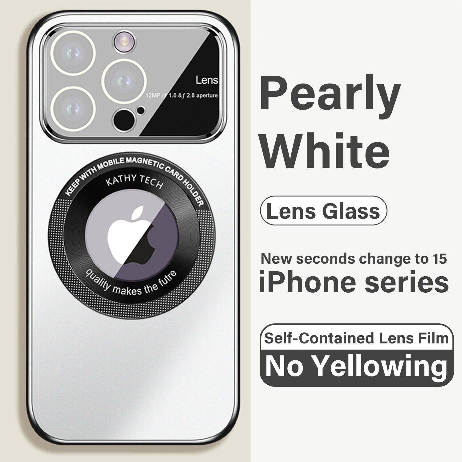 Magnetic magsafe Large Window Mirror Case For iphone 14 13 12 11 Pro Max - Mobile Accessories Shop B-SPIN