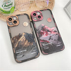 Mountain Soft TPU Mobile Phone Case Camera Cover for iPhone 13 12 11 pro max XR X