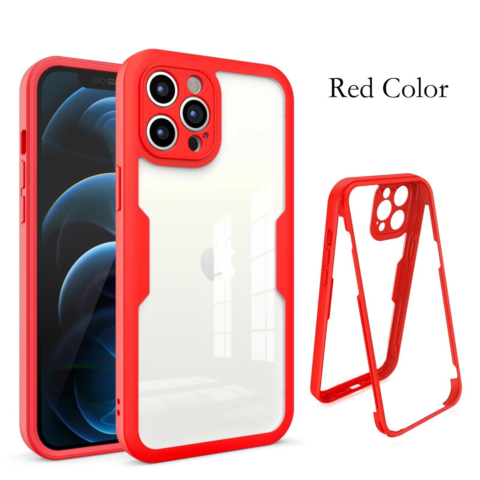 360 Full Body protection Screen Case For iPhone 14 Pro Max 13 12 11 XR X XS Max