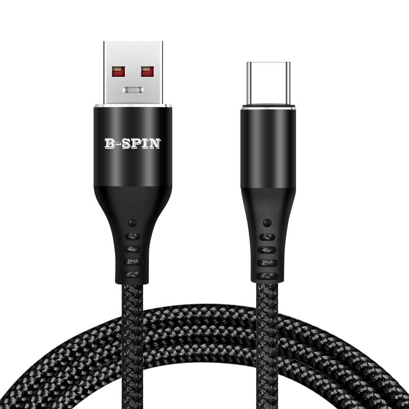USB to Type C Charger 5A Fast Charging Data Cable for Samsung Huawei iPhone 17 16 15 Series