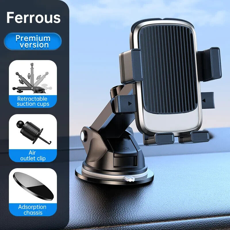 Universal Air Vent Hook Car Holder Mount Stand Bracket Mobile Phone Clip Cradle