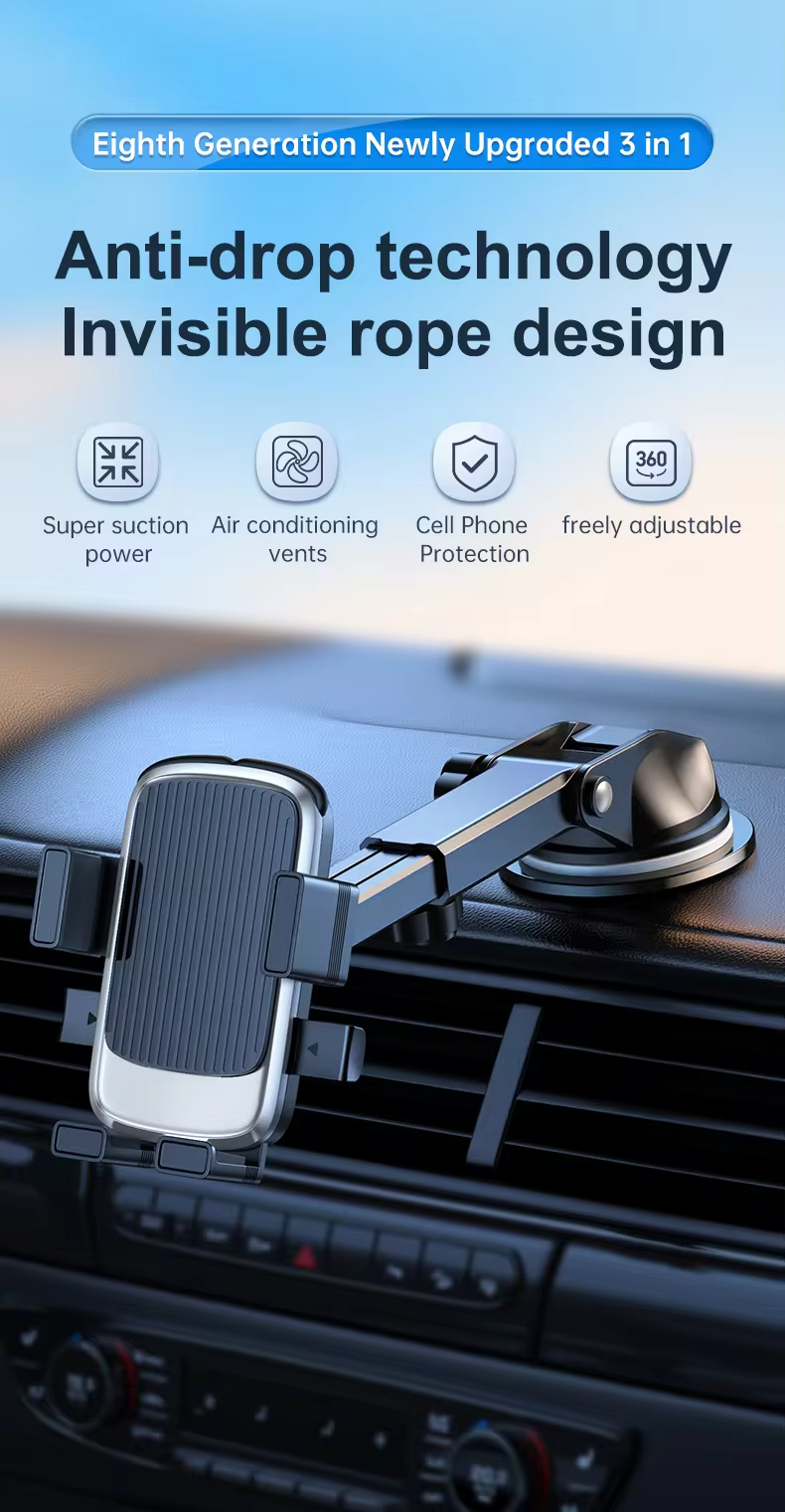 Universal Air Vent Hook Car Holder Mount Stand Bracket Mobile Phone Clip Cradle