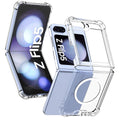 For Samsung Galaxy Z Flip Fold 7 6 5 Clear Case Shockproof Transparent Cover
