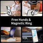 For MagSafe Samsung Galaxy S25 S24 S23 S22 Plus Ultra 5G Mobile Stand Ring Case Cover