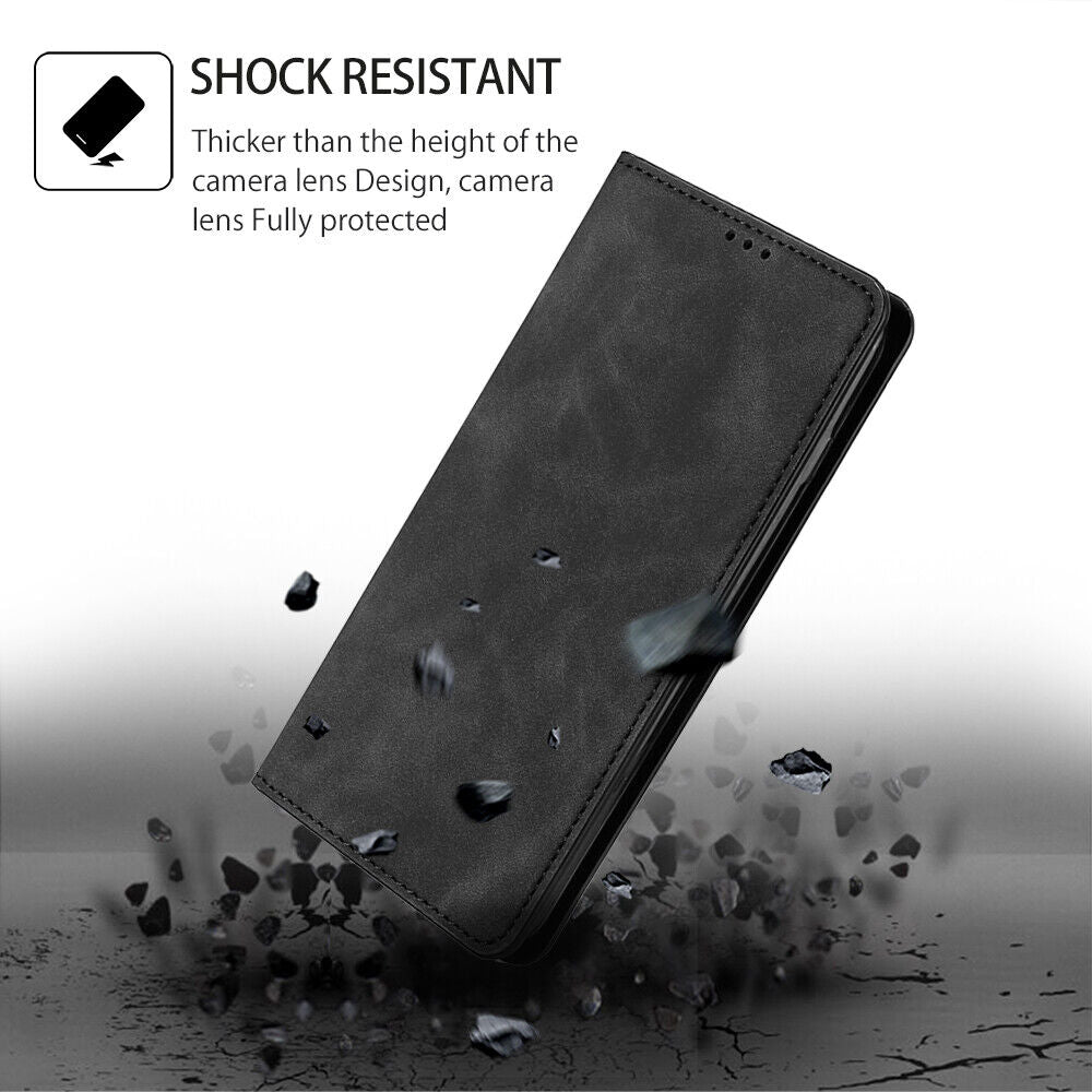 For Samsung S23 S22 S21 S20 FE Note20 Ultra Plus Case Leather Wallet Flip Cover - Mobile Accessories Shop B-SPIN