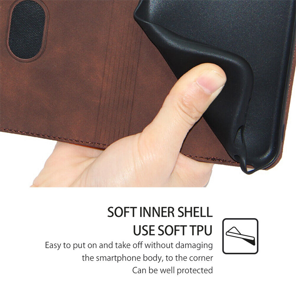 For Samsung S23 S22 S21 S20 FE Note20 Ultra Plus Case Leather Wallet Flip Cover - Mobile Accessories Shop B-SPIN