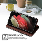 For Samsung S23 S22 S21 S20 FE Note20 Ultra Plus Case Leather Wallet Flip Cover - Mobile Accessories Shop B-SPIN