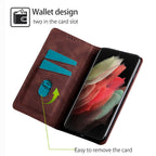 For Samsung S23 S22 S21 S20 FE Note20 Ultra Plus Case Leather Wallet Flip Cover - Mobile Accessories Shop B-SPIN