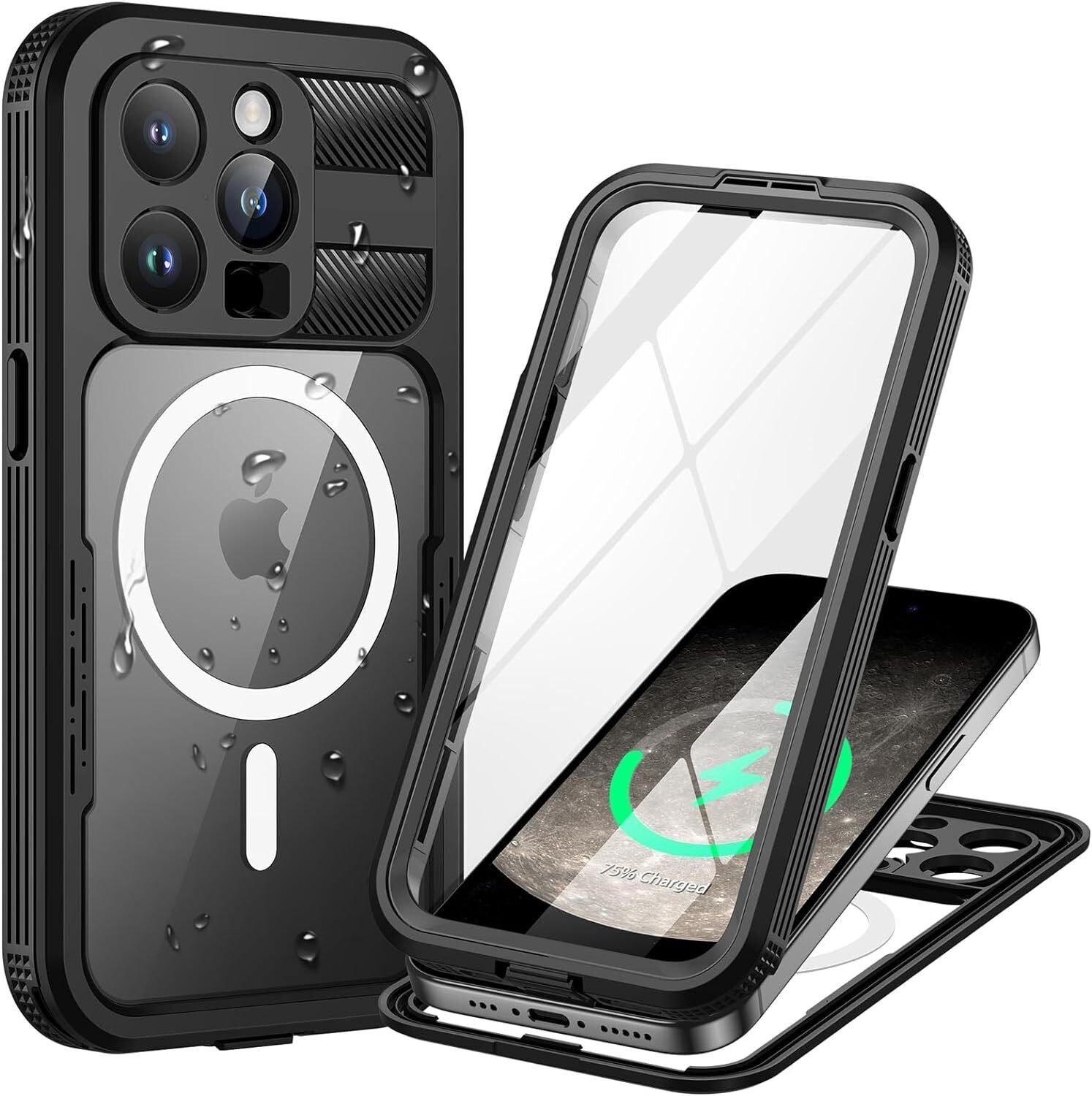 MagSafe Case For iPhone 15 14 13  Pro Max Waterproof Shockproof Heavy Duty Cover