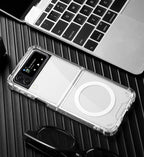 For Samsung Galaxy Z Flip Fold 7 6 5 Clear Case Shockproof Transparent Cover