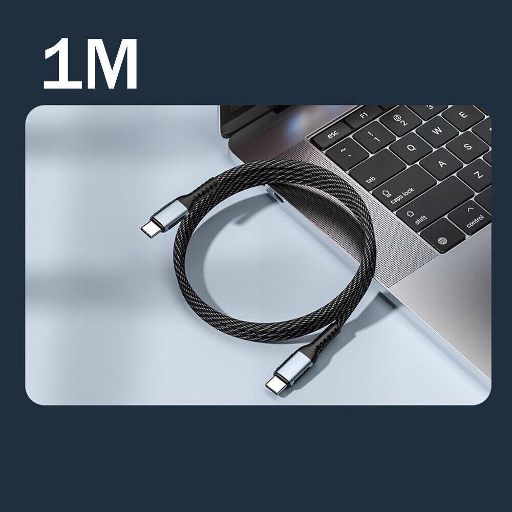 100W PD 5A type C to Type C Charger Cable PD Fast Charge Lead For Samsung Huawei - Mobile Accessories Shop B-SPIN