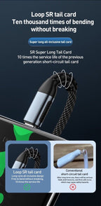 100W PD 5A type C to Type C Charger Cable PD Fast Charge Lead For Samsung Huawei - Mobile Accessories Shop B-SPIN