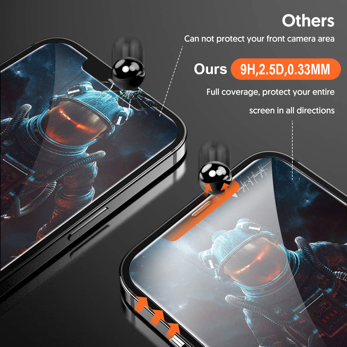 Privacy 9H Tempered Glass Full Screen Protector For iPhone 14 13 12 11 Pro Max XR X B-SPIN PTY LTD