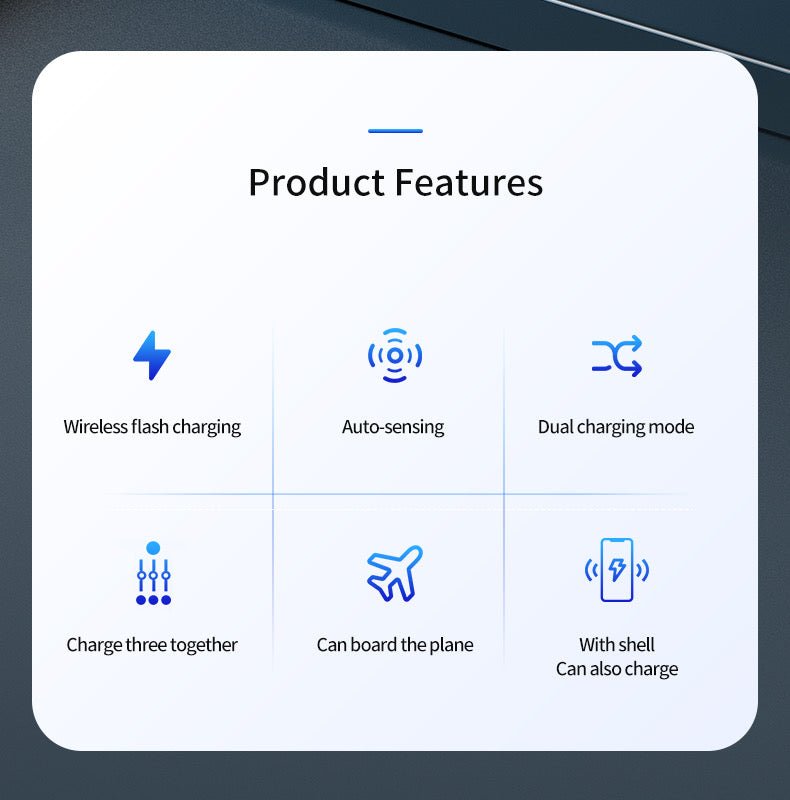 2 in 1 Fast charger Duo Wireless Power Bank and Charging Dock for phone Earpod B-SPIN PTY LTD