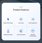 2 in 1 Fast charger Duo Wireless Power Bank and Charging Dock for phone Earpod B-SPIN PTY LTD