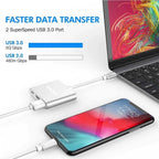 3 in 1 Hub For MacBook  and Windows