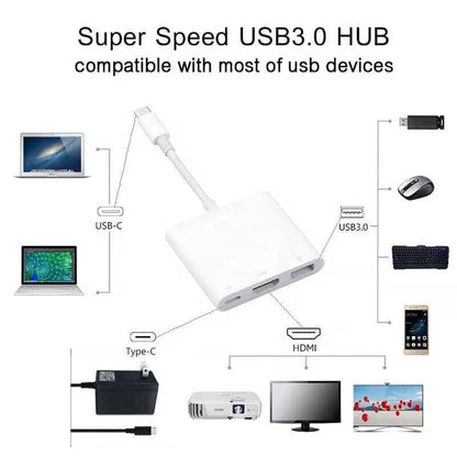 3 in 1 Hub For MacBook  and Windows