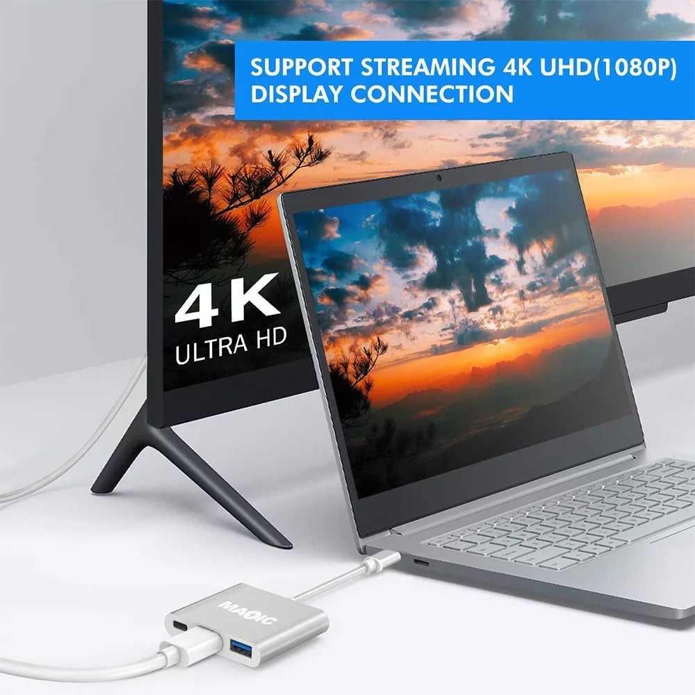 3 in 1 Hub For MacBook and Windows