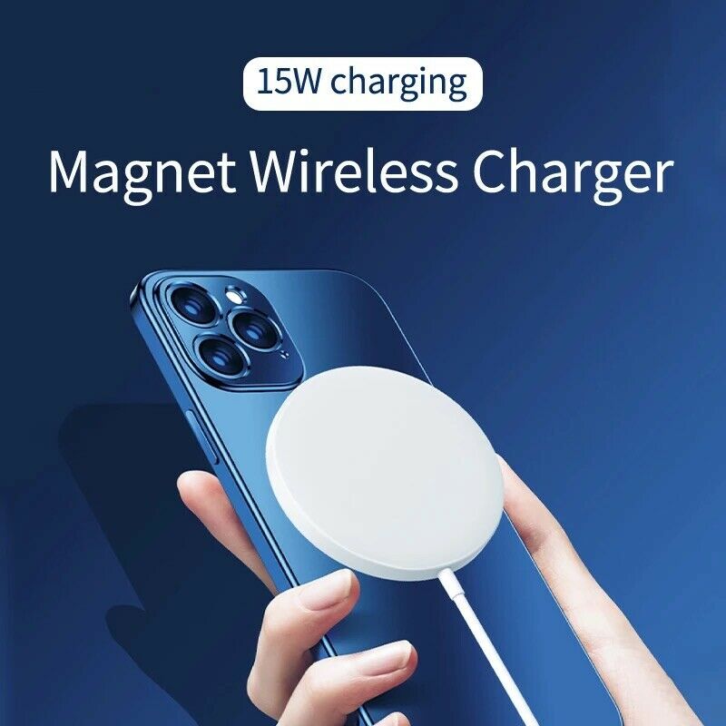 For Apple iPhone 13 12 Pro Max Mini Mag safe Charging Magnetic Wireless Charger B-SPIN PTY LTD