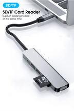 6 in 1 USB C HUB Type-C Multi USB 3.0 4K HDMI Adapter Dock SD Card Reader USB-C B-SPIN PTY LTD