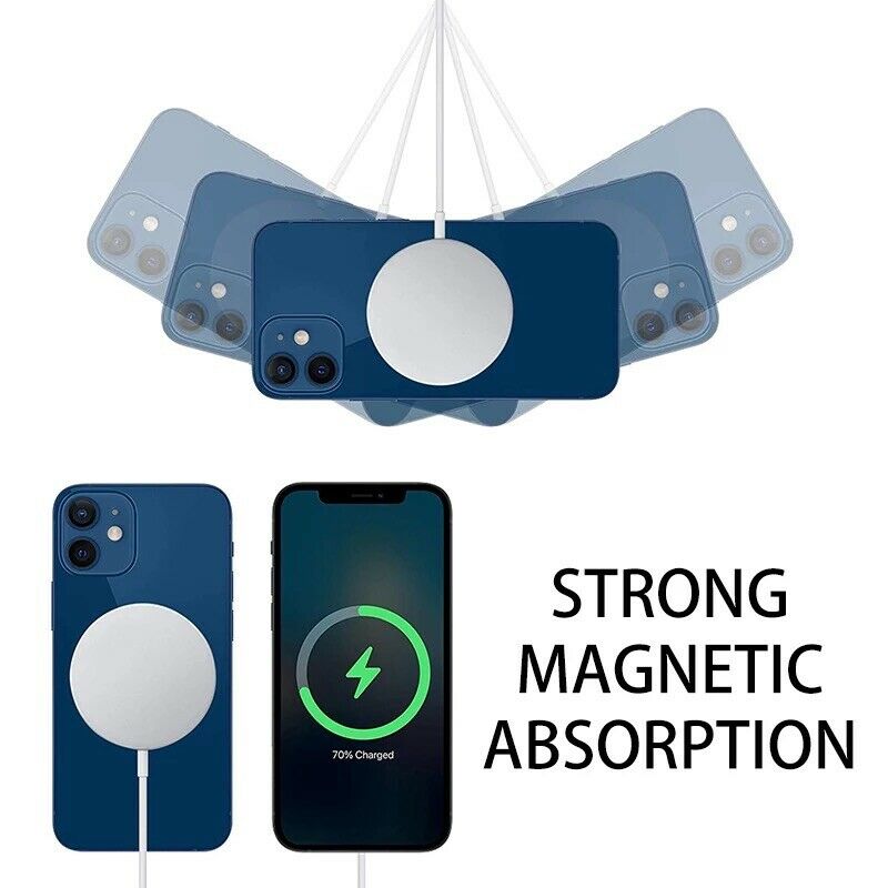 For Apple iPhone 13 12 Pro Max Mini Mag safe Charging Magnetic Wireless Charger B-SPIN PTY LTD