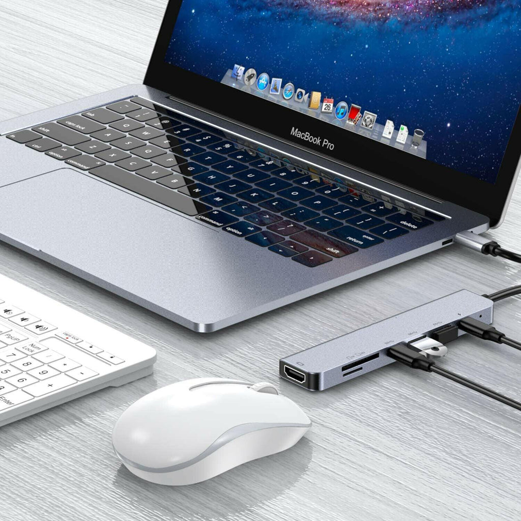 7 in 1 USB-C Type C HD Output 4K HDMI USB Adapter HUB For MacBook Pro & Windows B-SPIN PTY LTD
