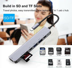 7 in 1 USB-C Type C HD Output 4K HDMI USB Adapter HUB For MacBook Pro & Windows B-SPIN PTY LTD