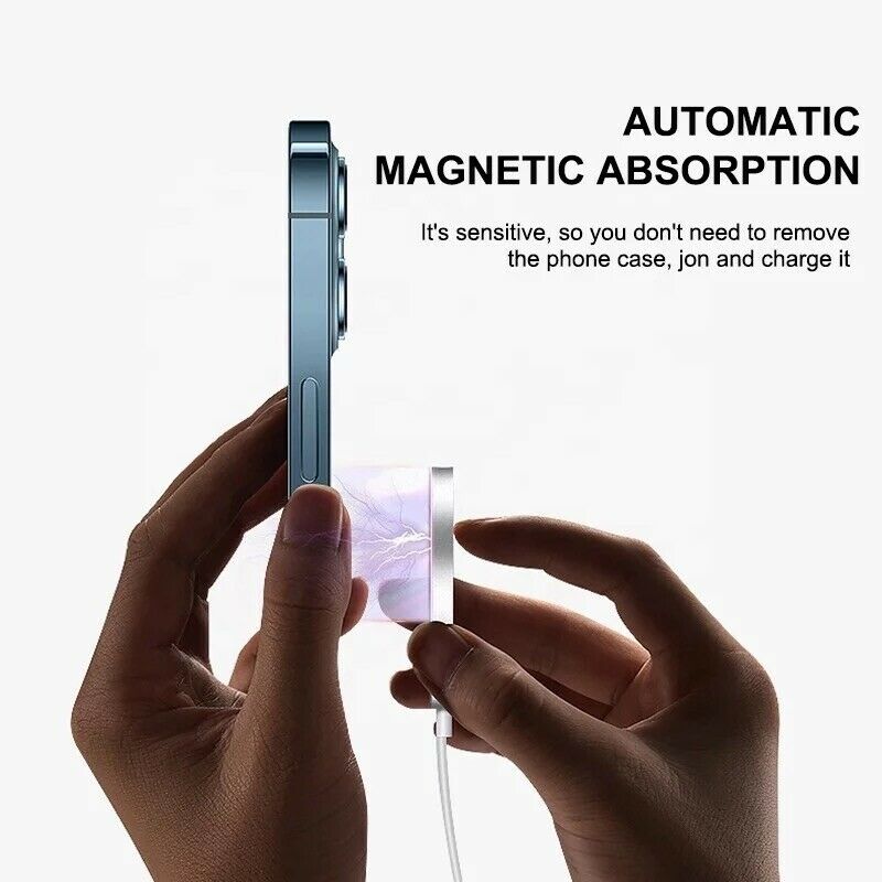 For Apple iPhone 13 12 Pro Max Mini Mag safe Charging Magnetic Wireless Charger B-SPIN PTY LTD