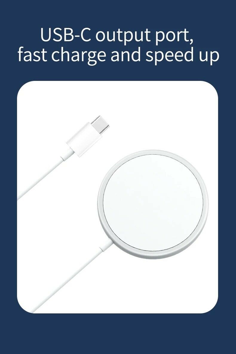 For Apple iPhone 13 12 Pro Max Mini Mag safe Charging Magnetic Wireless Charger B-SPIN PTY LTD