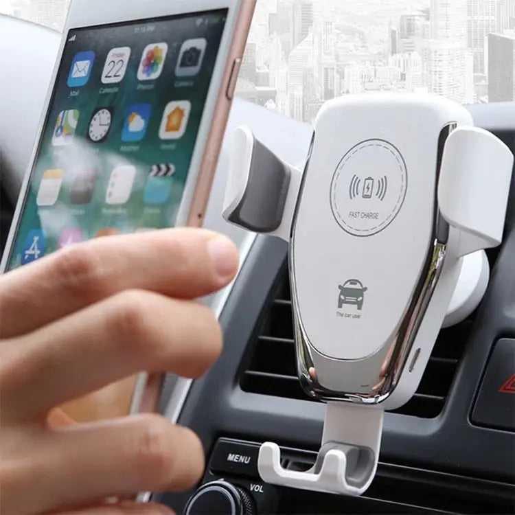 Fast Charger With Qi Wireless Car Holder Gravity Mount Universal Compatibility