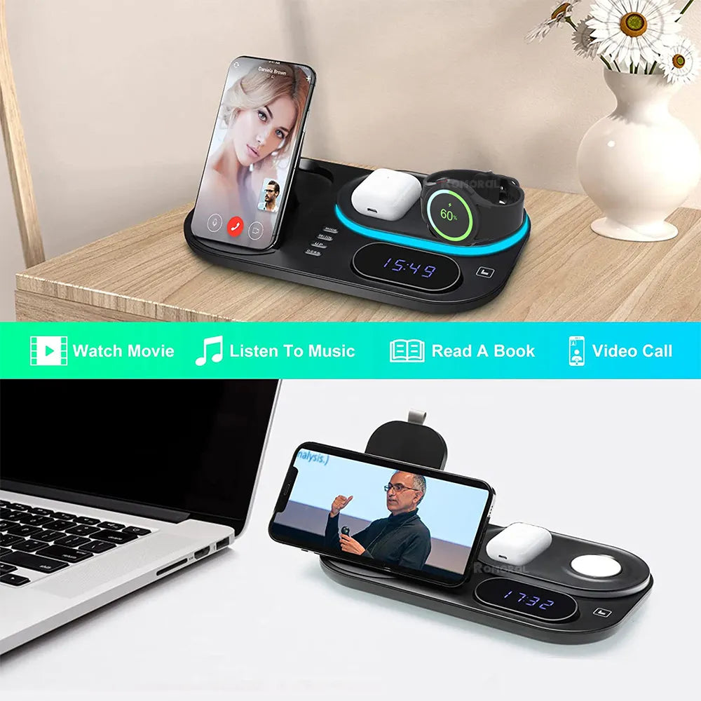 30W 4 in 1 Wireless Fast Charging Station for Samsung Galaxy Watch 5/Pro/4/3 B-SPIN PTY LTD