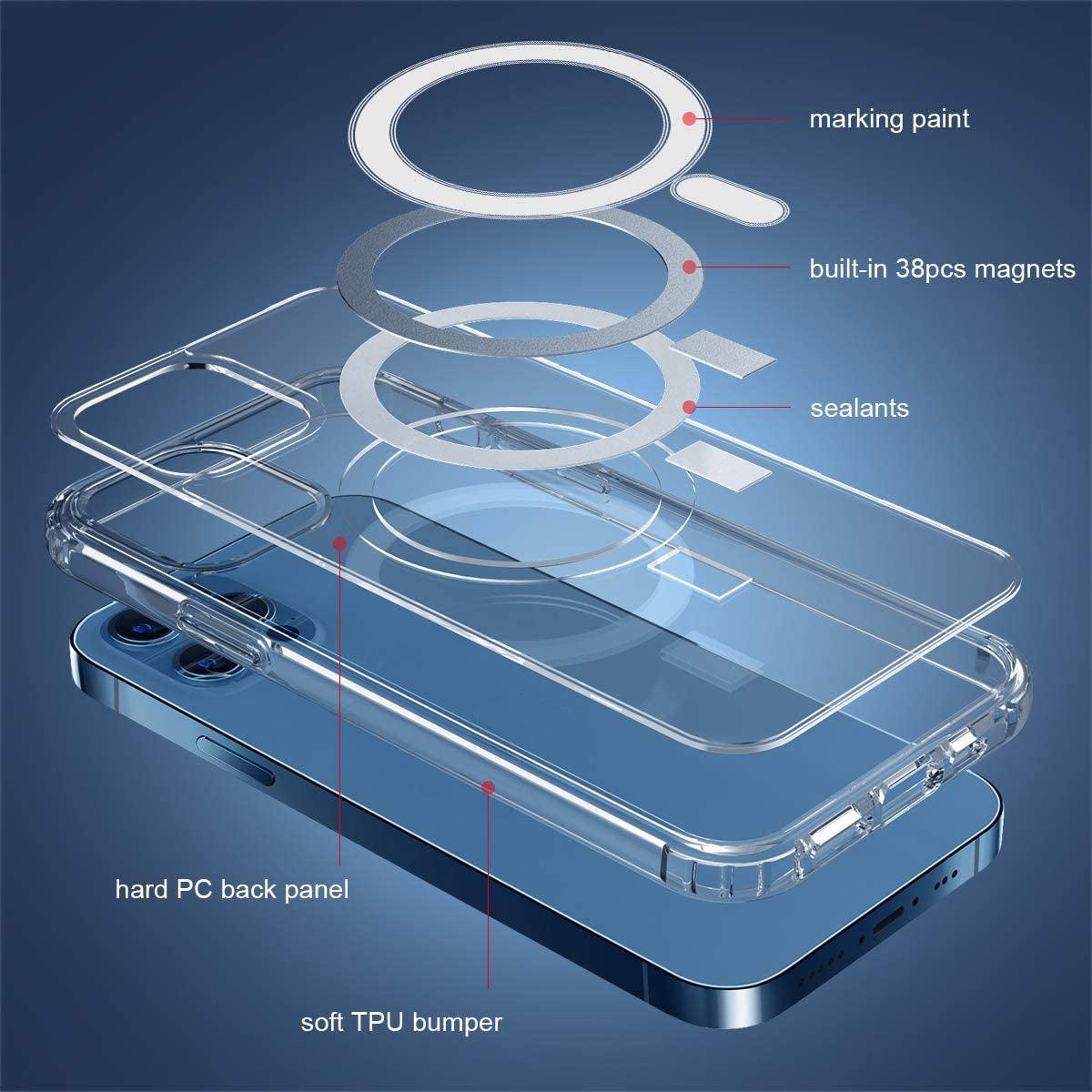 MagSafe Shockproof Magnetic Transparent Case Cover For iPhone  Series B-SPIN PTY LTD