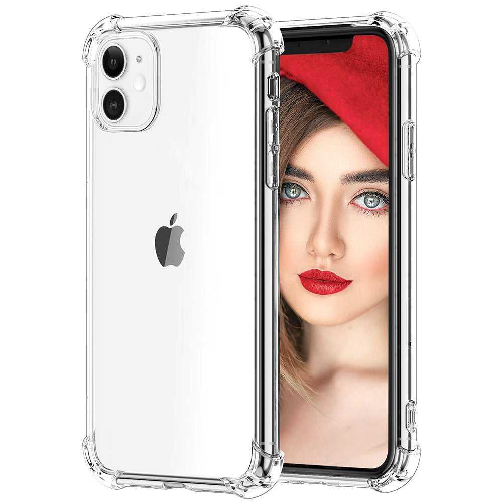 Clear Phone Case Shockproof Soft Anti-knock For iPhone & Samsung