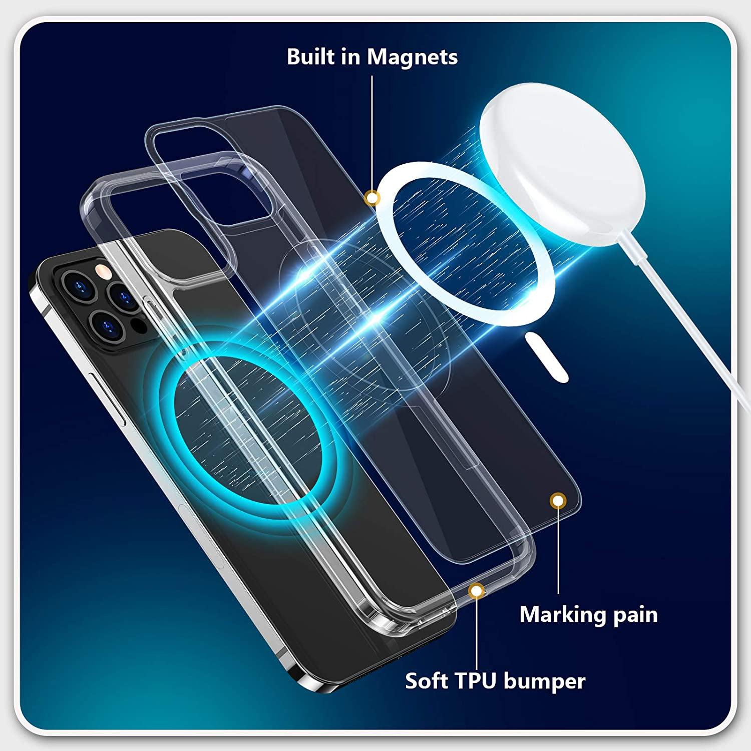 MagSafe Shockproof Magnetic Transparent Case Cover For iPhone  Series B-SPIN PTY LTD