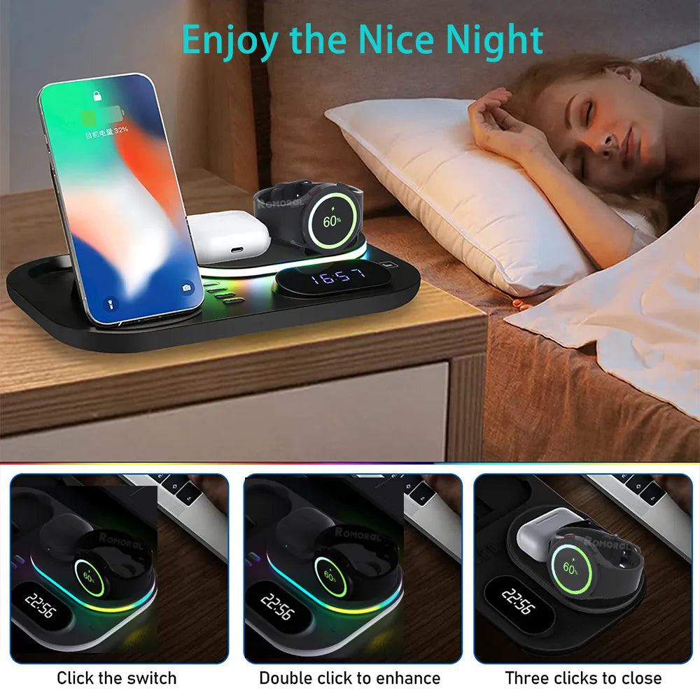 30W 4 in 1 Wireless Fast Charging Station for Samsung Galaxy Watch 5/Pro/4/3 B-SPIN PTY LTD