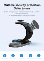 Magnetic Wireless Charger Stand 3 In 1 MagSafe Fast Charging Dock Station B-SPIN PTY LTD