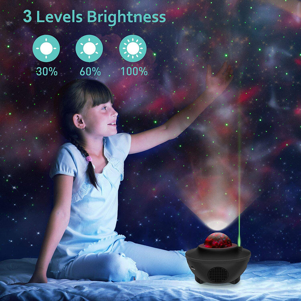 Galaxy Starry Night Lamp LED Star Projector Night Light Ocean Wave Projector