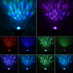 Galaxy Starry Night Lamp LED Star Projector Night Light Ocean Wave Projector