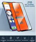 FULL Cover Tempered 21D Glass Screen Protector For iPhone XR 11 12 13 14 Pro Max B-SPIN PTY LTD