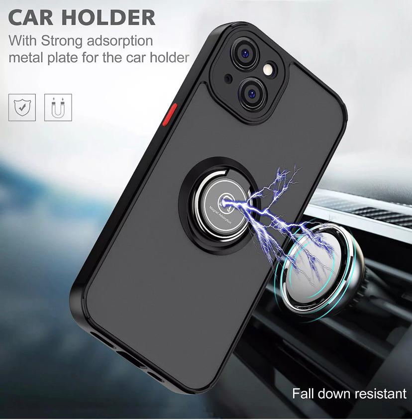 Case Ring Holder Stand Shockproof Cover For iPhone 11 12 14 Pro Max Mini B-SPIN PTY LTD