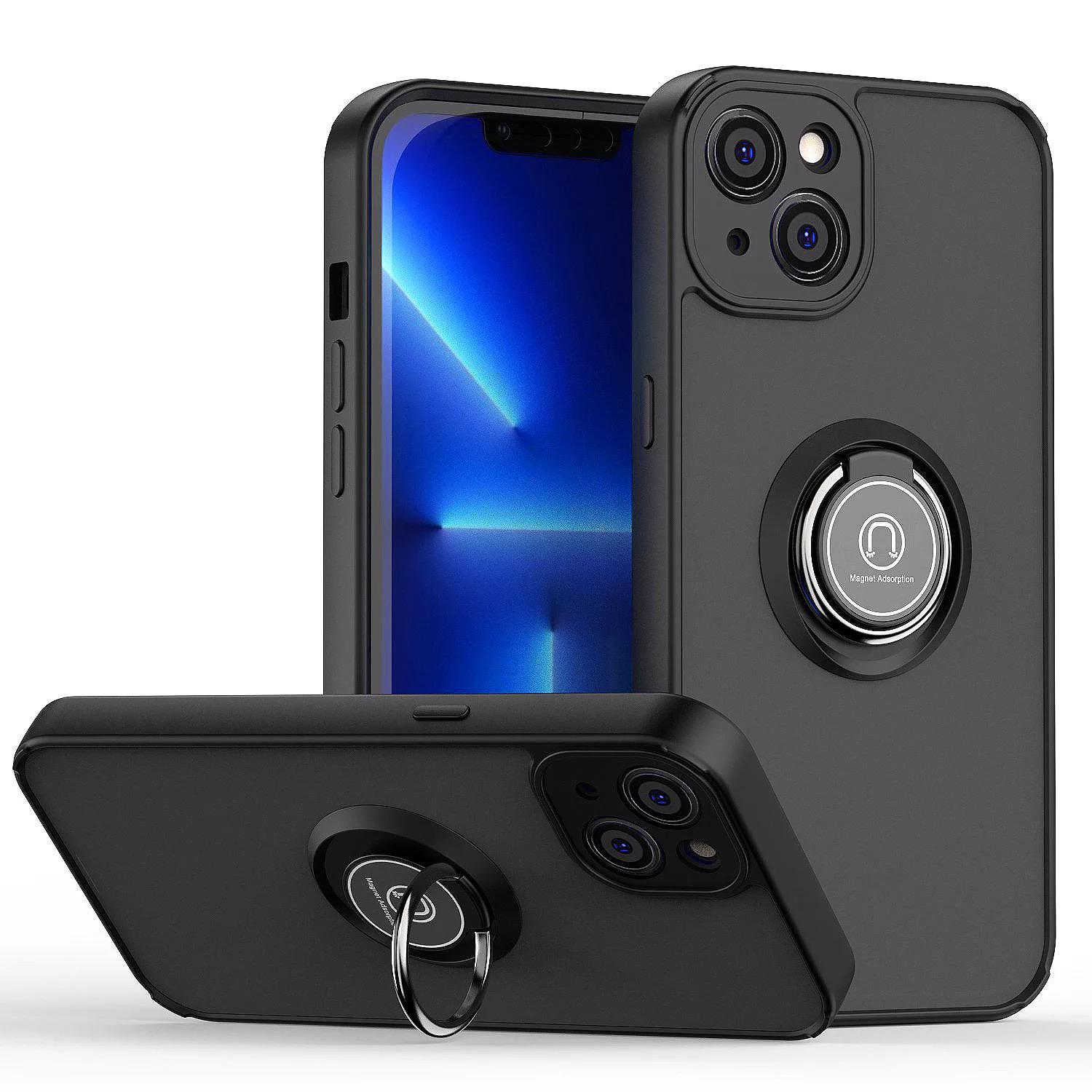 Case Ring Holder Stand Shockproof Cover For iPhone 11 12 14 Pro Max Mini B-SPIN PTY LTD
