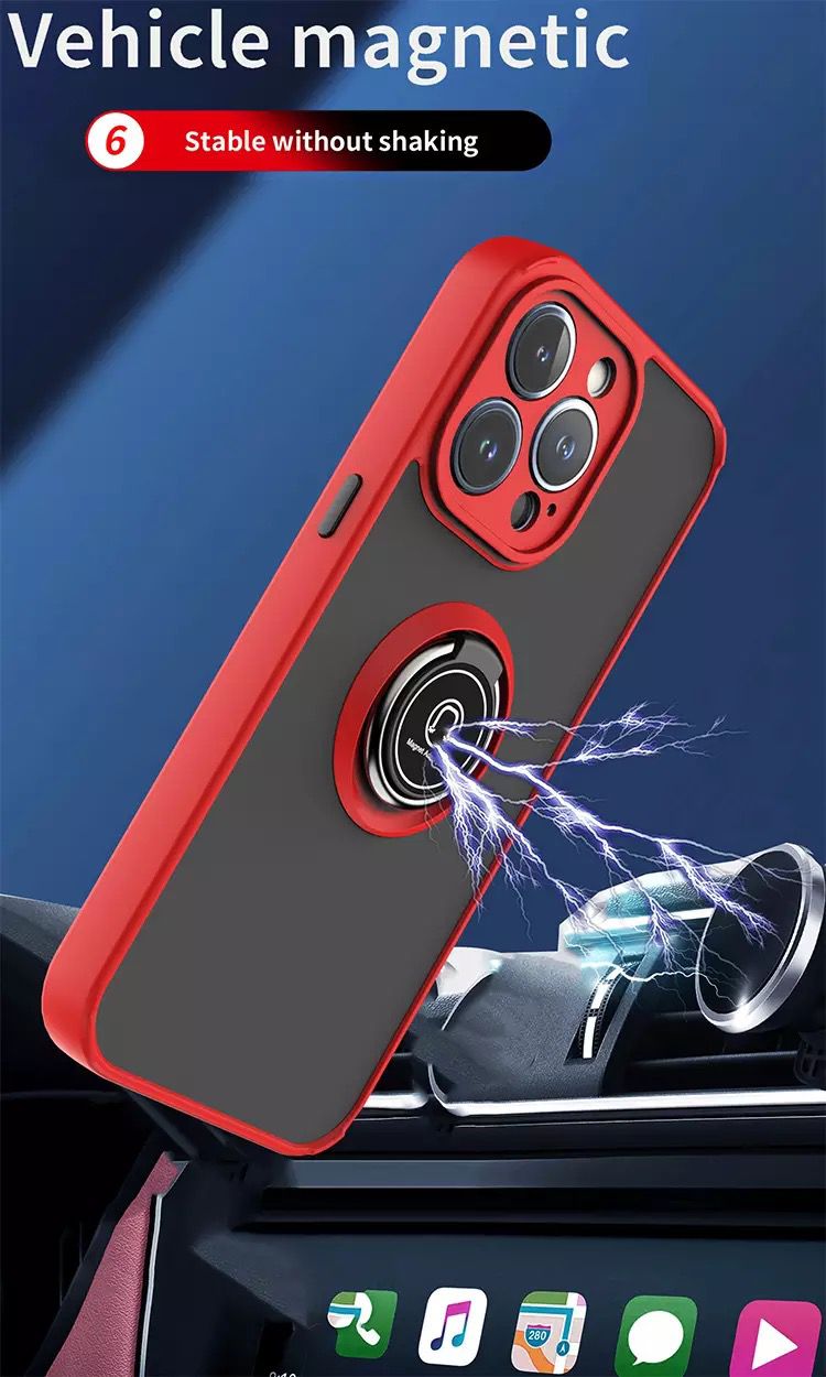 Case Ring Holder Stand Shockproof Cover For iPhone 11 12 14 Pro Max Mini B-SPIN PTY LTD