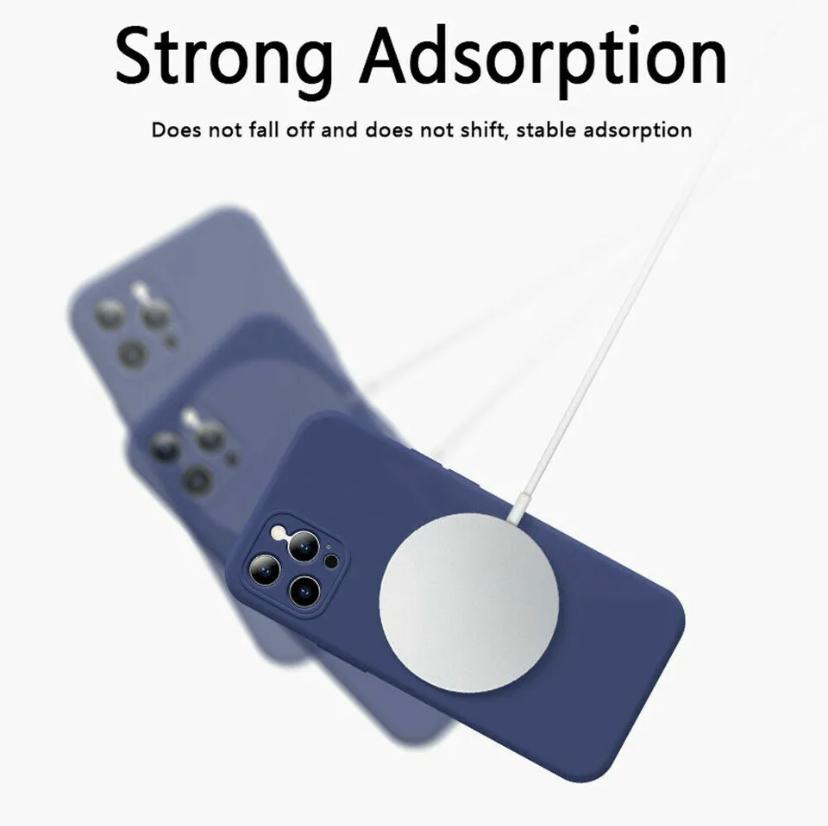 Silicone Magnetic Magsafe Mobile Cover case For iPhone 14 13 12 11 Pro max XR XS B-SPIN PTY LTD